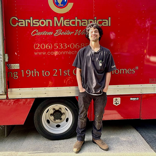 Sam mechanic at Carlson Mechanical